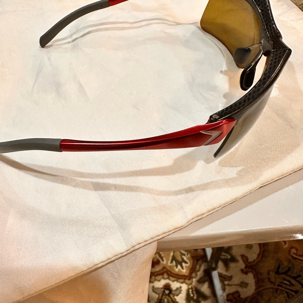 Sports and Golfing Black and Red Sunglasses
